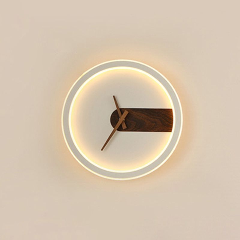 GLIMPSE | Modern clock LED Light Wall Lamp