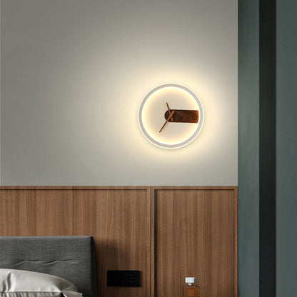 GLIMPSE | Modern clock LED Light Wall Lamp