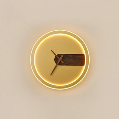 GLIMPSE | Modern clock LED Light Wall Lamp