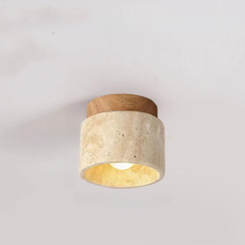 GLIMPSE | Refined Travertine Ceiling Lamp