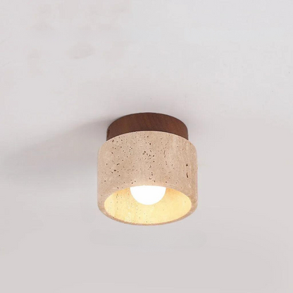 GLIMPSE | Refined Travertine Ceiling Lamp