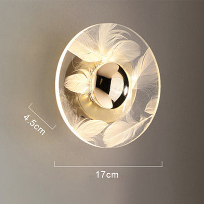 GLIMPSE | Modern Acrylic Feather Wall Lamp