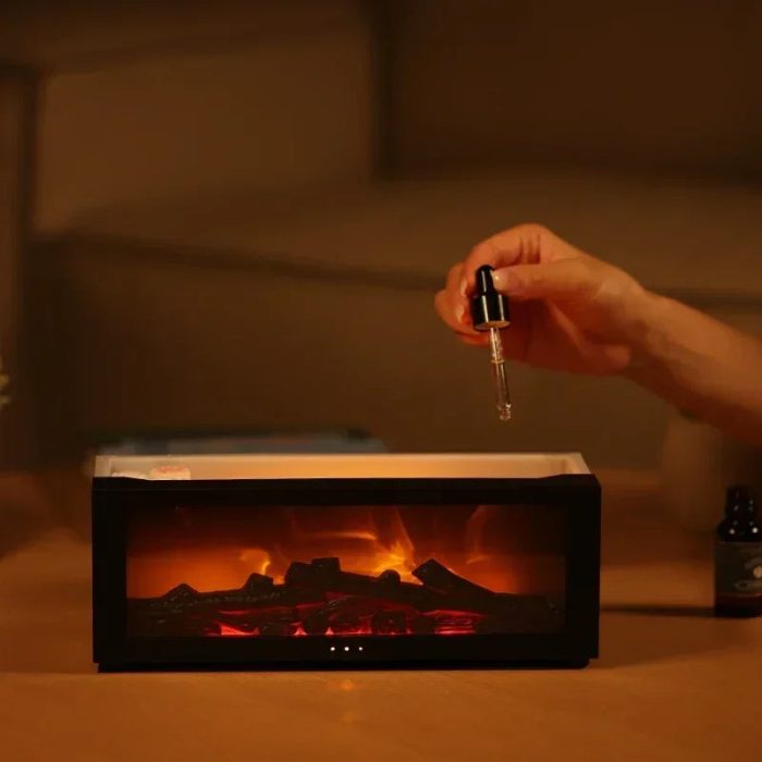 GLIMPSE | Luxury Color Changing Flame Fireplace Aroma Atomizer