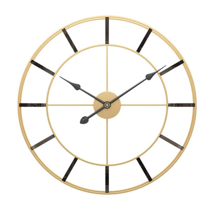 GLIMPSE | Luxury decorative wall clock in gold and black metal