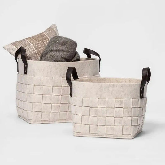 GLIMPSE | Modern minimalist storage baskets made of felt