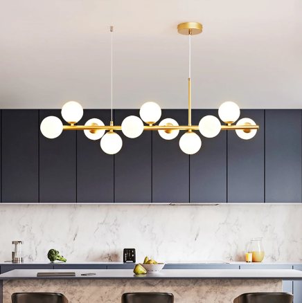 GLIMPSE | Modern Long Over The Table Chandeliers Pendant Lamp