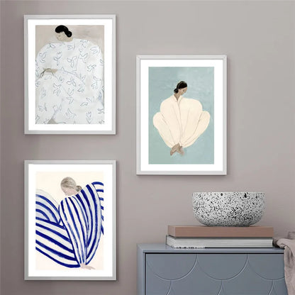 GLIMPSE | Nordic Poster Modern Lady Wall Art