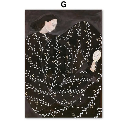 GLIMPSE | Nordic Poster Modern Lady Wall Art