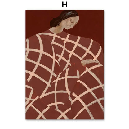 GLIMPSE | Nordic Poster Modern Lady Wall Art