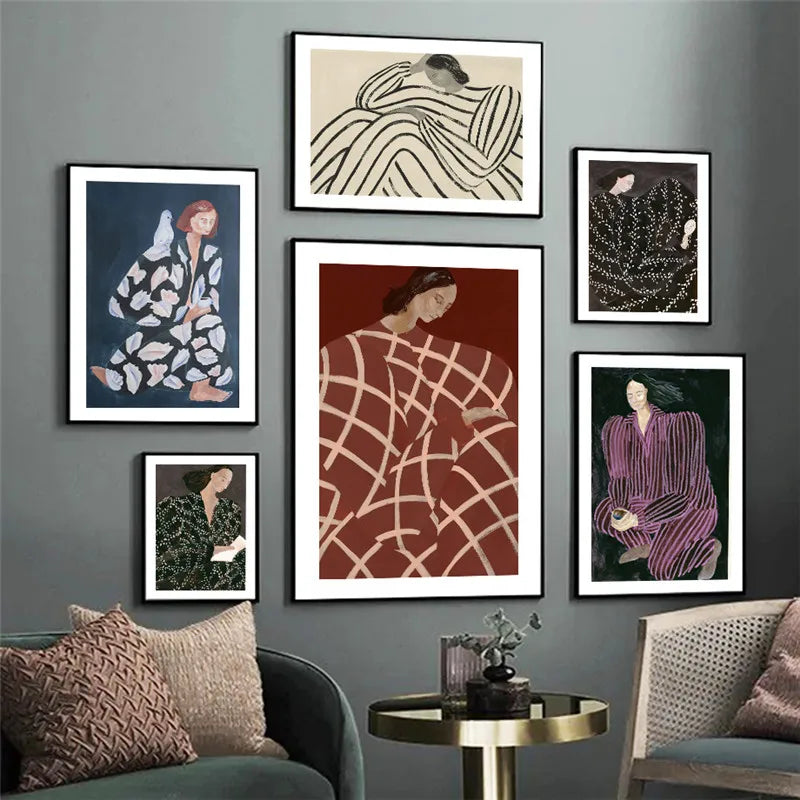 GLIMPSE | Nordic Poster Modern Lady Wall Art