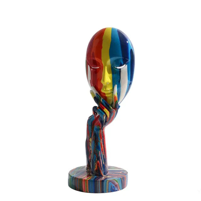 GLIMPSE | Modern Artistic Colorful Woman Mask Art Decoration