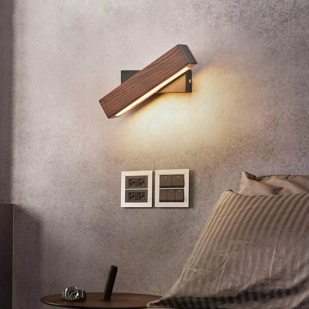 GLIMPSE | Chic Modern Wood LED Wall Lamp