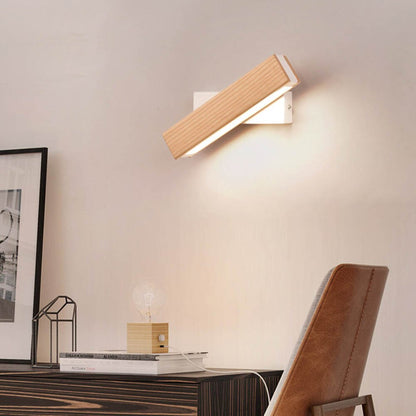 GLIMPSE | Chic Modern Wood LED Wall Lamp