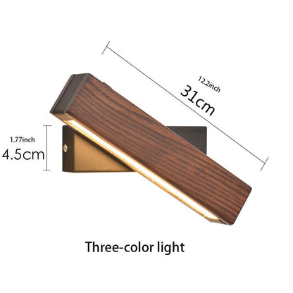 GLIMPSE | Chic Modern Wood LED Wall Lamp