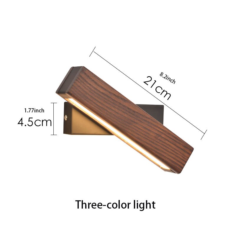 GLIMPSE | Chic Modern Wood LED Wall Lamp