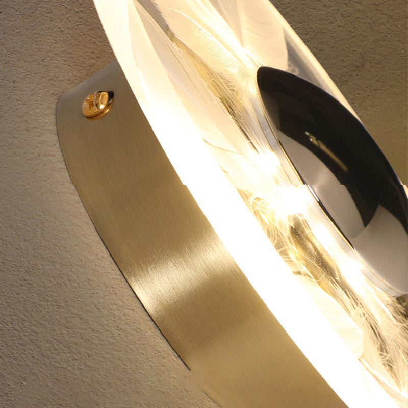 GLIMPSE | Modern Acrylic Feather Wall Lamp