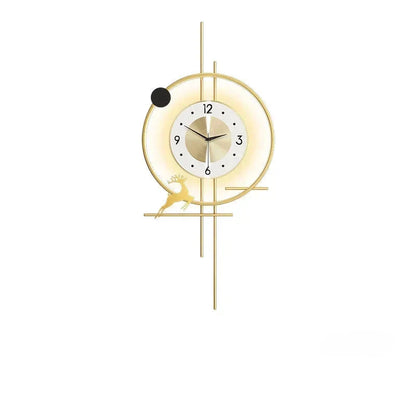 GLIMPSE | Artistically elegant clock with gold touch