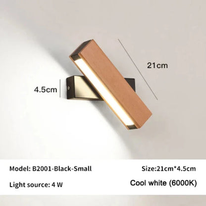 GLIMPSE | 360° Rotatable LED Wall Lamp – Natural Elegance