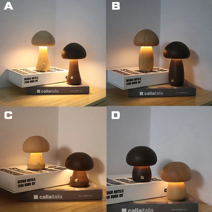 GLIMPSE | Mystical wooden mushroom lamp