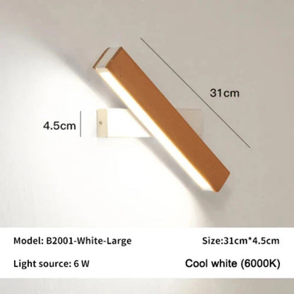 GLIMPSE | 360° Rotatable LED Wall Lamp – Natural Elegance