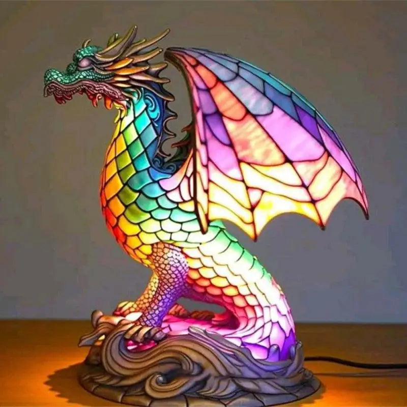 GLIMPSE | Retro multicolored resin 3D animal lamp