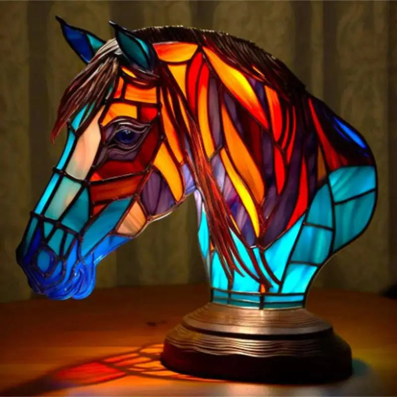 GLIMPSE | Retro multicolored resin 3D animal lamp