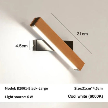 GLIMPSE | 360° Rotatable LED Wall Lamp – Natural Elegance