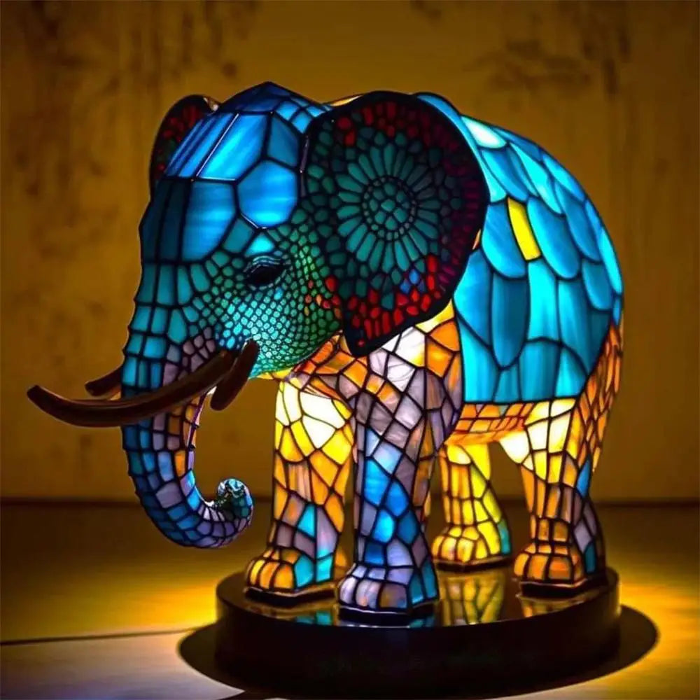 GLIMPSE | Retro multicolored resin 3D animal lamp