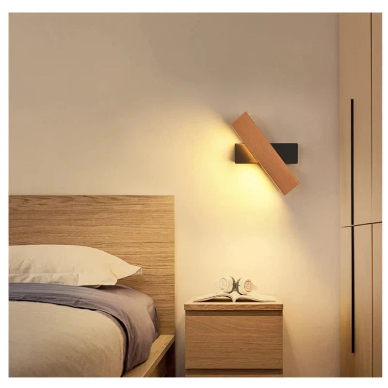 GLIMPSE | 360° Rotatable LED Wall Lamp – Natural Elegance