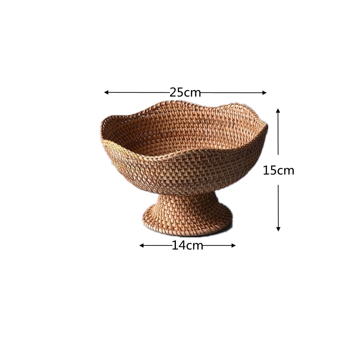 GLIMPSE | Rustic Rattan Fruit Baskets Decorative Storage Bowls