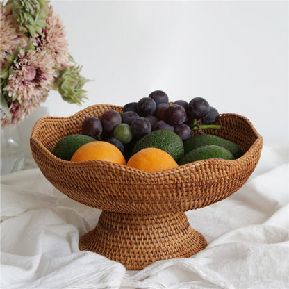 GLIMPSE | Rustic Rattan Fruit Baskets Decorative Storage Bowls