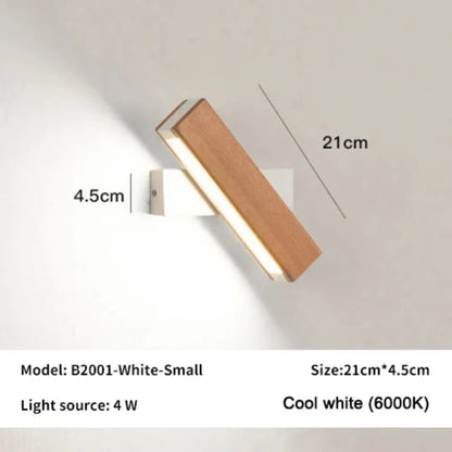 GLIMPSE | 360° Rotatable LED Wall Lamp – Natural Elegance