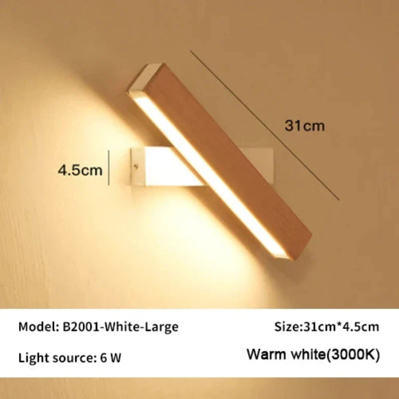 GLIMPSE | 360° Rotatable LED Wall Lamp – Natural Elegance