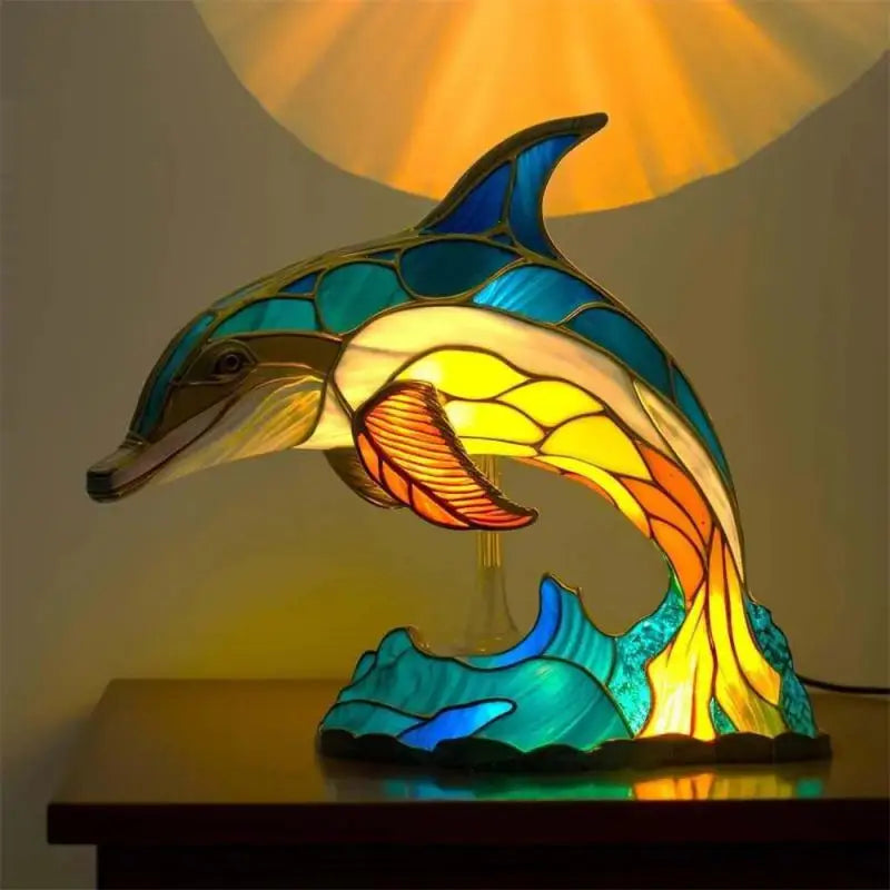 GLIMPSE | Retro multicolored resin 3D animal lamp