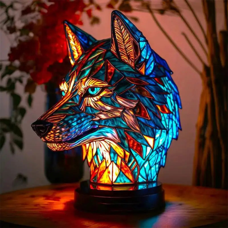 GLIMPSE | Retro multicolored resin 3D animal lamp