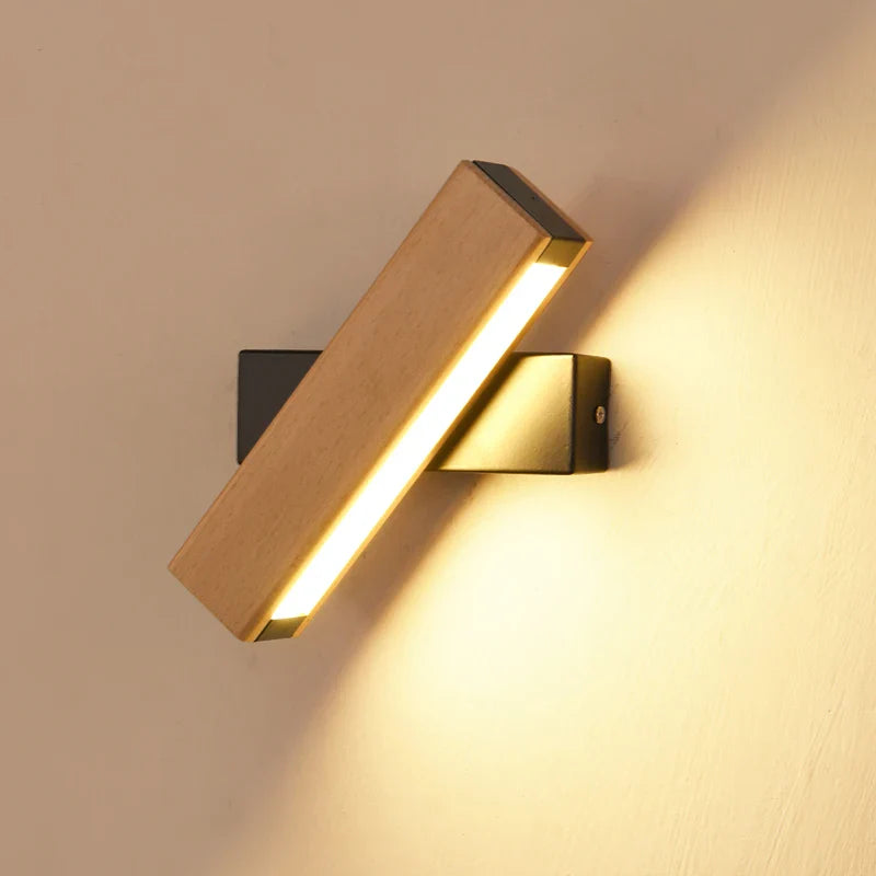 GLIMPSE | 360° Rotatable LED Wall Lamp – Natural Elegance