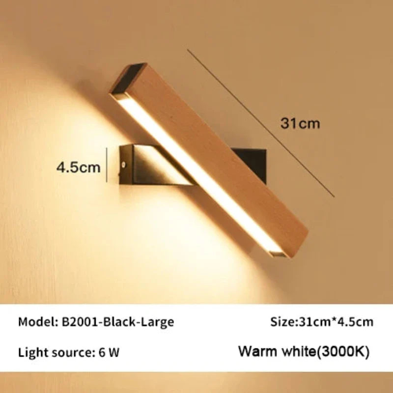 GLIMPSE | 360° Rotatable LED Wall Lamp – Natural Elegance