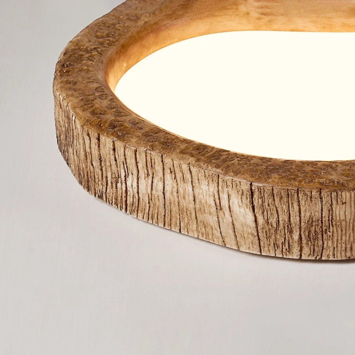 GLIMPSE | Enchanting Rustic Log LED Ceiling Lamp