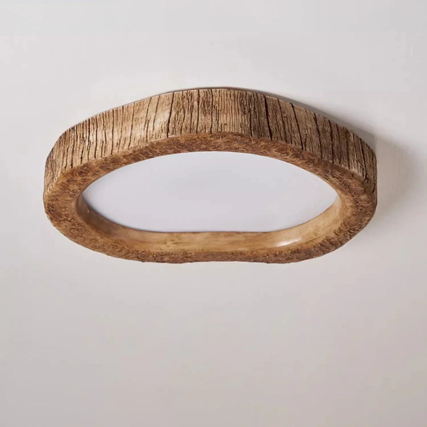 GLIMPSE | Enchanting Rustic Log LED Ceiling Lamp