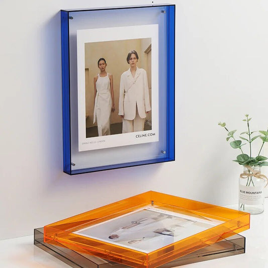 GLIMPSE | Decorative picture frame made of vibrantly colored transparent acrylic