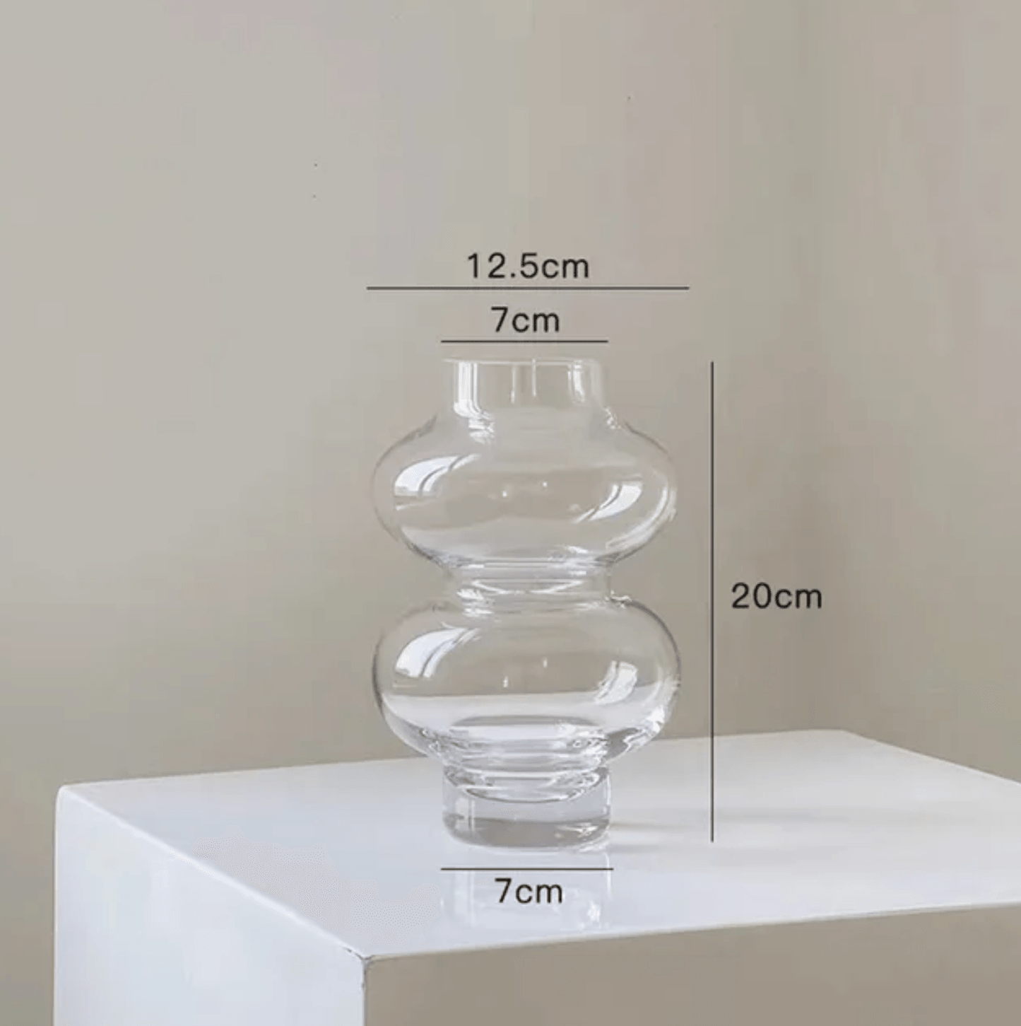 GLIMPSE | Modern decorative glass vase