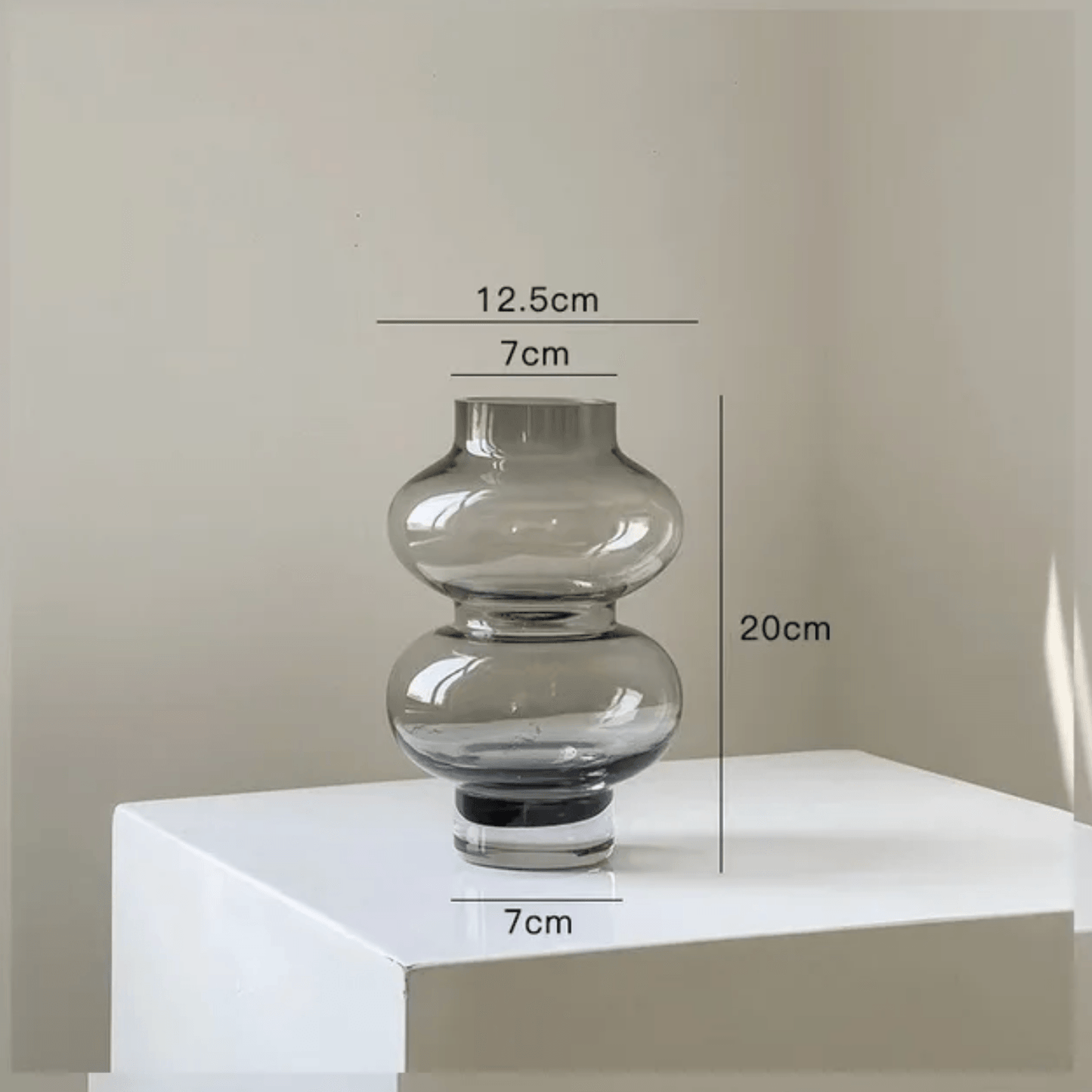 GLIMPSE | Modern decorative glass vase