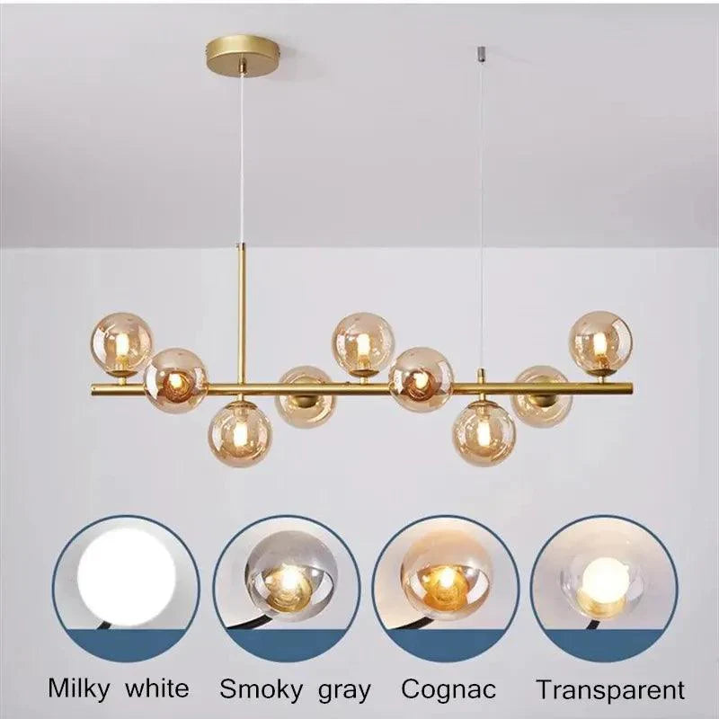 GLIMPSE | Modern Long Over The Table Chandeliers Pendant Lamp