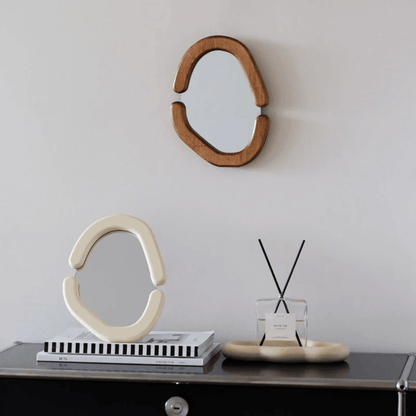 GLIMPSE | Creative Asymmetrical Oval Desktop Wall Mirror