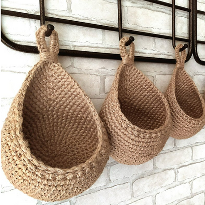 GLIMPSE | Vintage woven products Wall hanging baskets