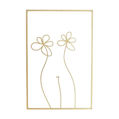 GLIMPSE | Creative elegant abstract single line metal wall art