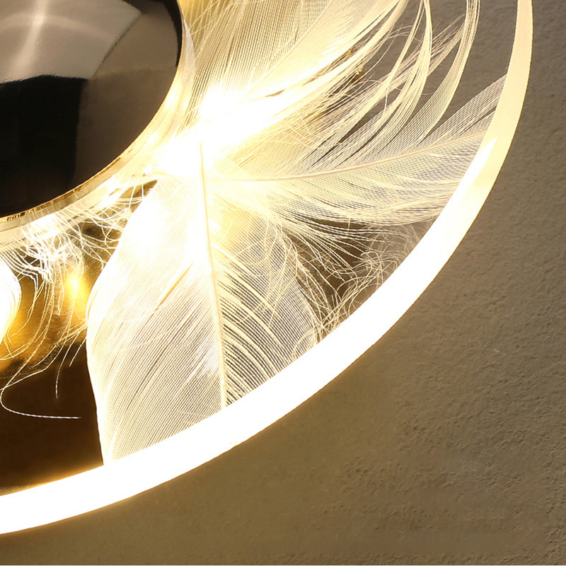 GLIMPSE | Modern Acrylic Feather Wall Lamp